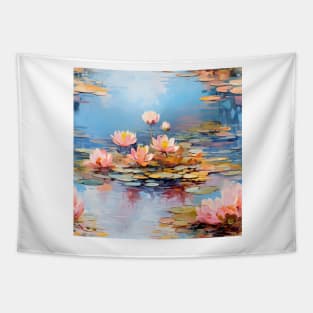 Monet Style Water Lilies 12 Tapestry