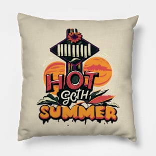 Hot Goth Summer Vintage Pillow