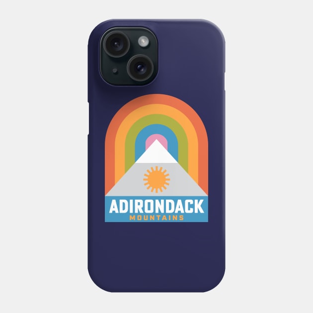 Adirondack Mountains New York Rainbow Hiking Phone Case by PodDesignShop