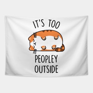 TOO PEOPLEY CAT Tapestry