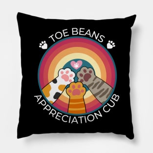 Toe Beans Appreciation Club Pillow