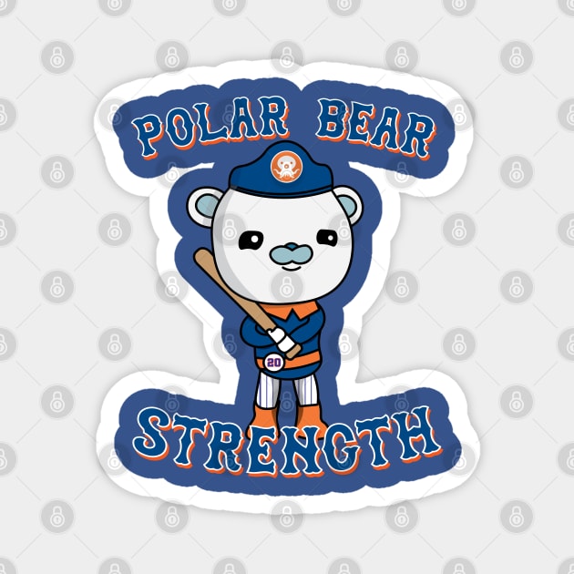 Polar Bear Strength Magnet by bintburydesigns