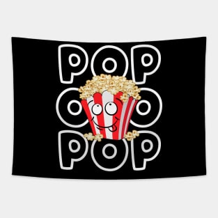 Love Popcorn 2 T-Shirt Funny Popcorn Lovers Tapestry
