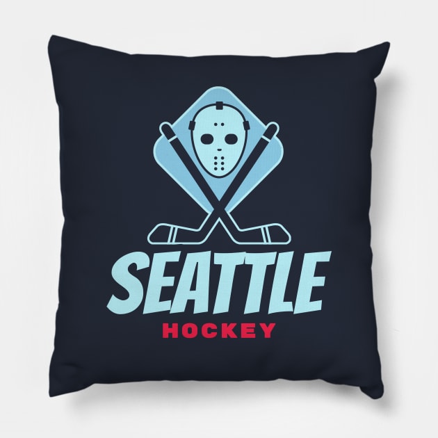 seattle kraken hockey Pillow by BVHstudio