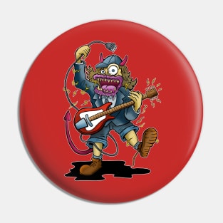 Angus Guitar Monster Pin