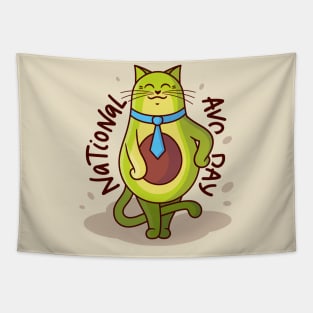 National avo day cat Tapestry