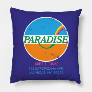 Retro Vintage Paradise Casino and Hotel Las Vegas Pillow