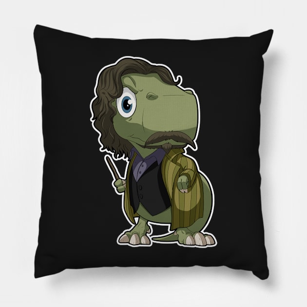 Dino godfather wizard Pillow by DinoTropolis