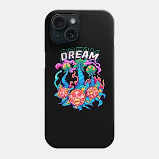 Dream Eyes and Blue Flower Phone Case