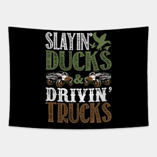 Slaying Ducks & Driving Trucks Tapestry