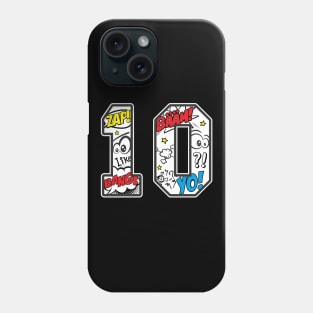 10th Birthday Funny Comic Style Phone Case