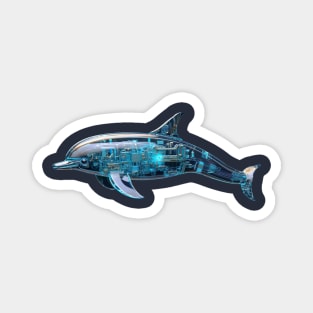 Sci Fi Dolphin Magnet