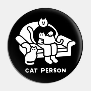 Cat Person Pin