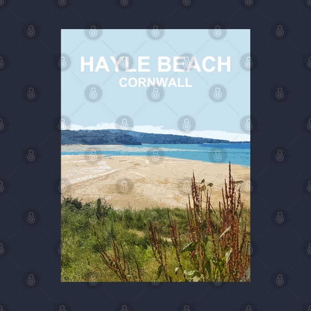 Hayle Beach Cornwall England UK Cornish gift. by BarbaraGlebska