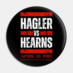 Hagler Vs Hearns Vintage Pin