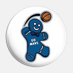 Dallas Mavericks Gingerbread Man Pin