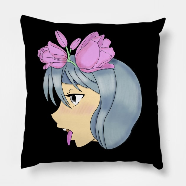 Anime girls Pillow by Gerigansu