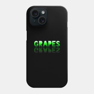 Grapes - Healthy Lifestyle - Foodie Food Lover - Graphic Typography Phone Case