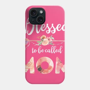 Women Blessed Mom Floral Mom Mothers Day Gift Phone Case