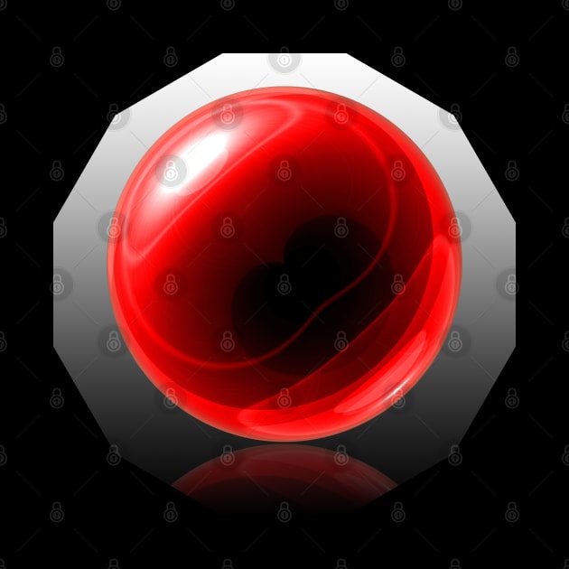 Red Glass Orb by The Black Panther