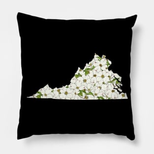 Virginia in Flowers Pillow