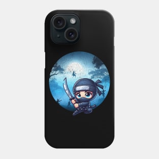 Cute Ninja Slicing Action Phone Case