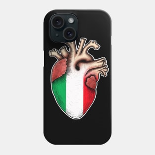 I love Italy,human heart anatomy ,I love my heart Phone Case