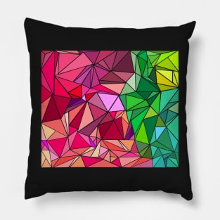 Polygonal Colorful Pattern Pillow