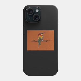 Wild - Original pastel/colored pencil drawing of a colorful wild bird Phone Case