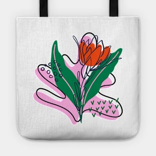 Tropical print Tote