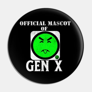 Funny Generation X Gen X Mr Yuk 80's and 90's Vintage and Nostalgic Gift Idea Pin