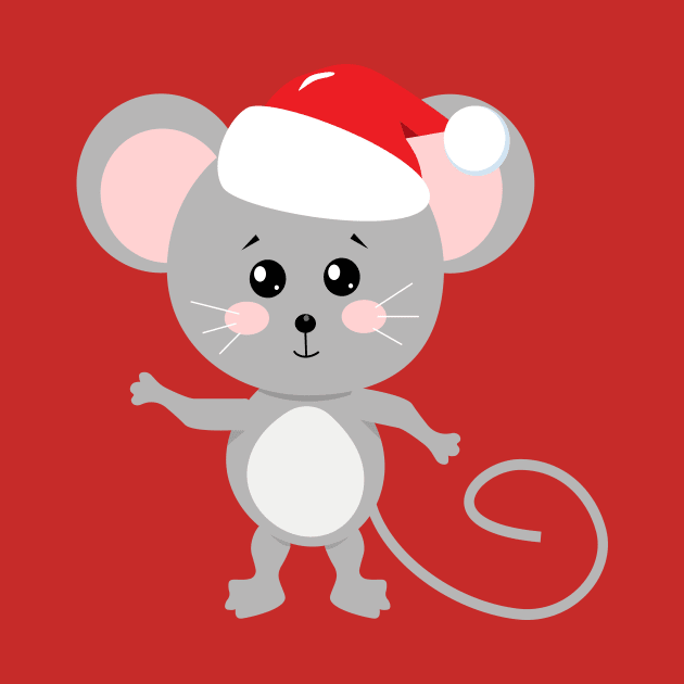 Funny christmas mouse by monika27