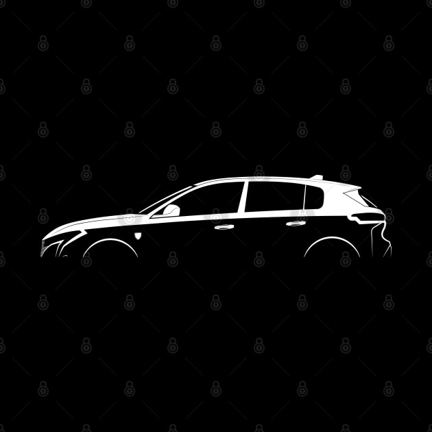 Peugeot 308 (2021) Silhouette by Car-Silhouettes