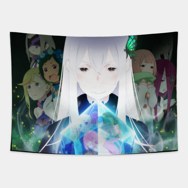 Wallpaper Re Zero Season 2 Poster Anime Rezero Season 2 Tapestry Teepublic For Android Free