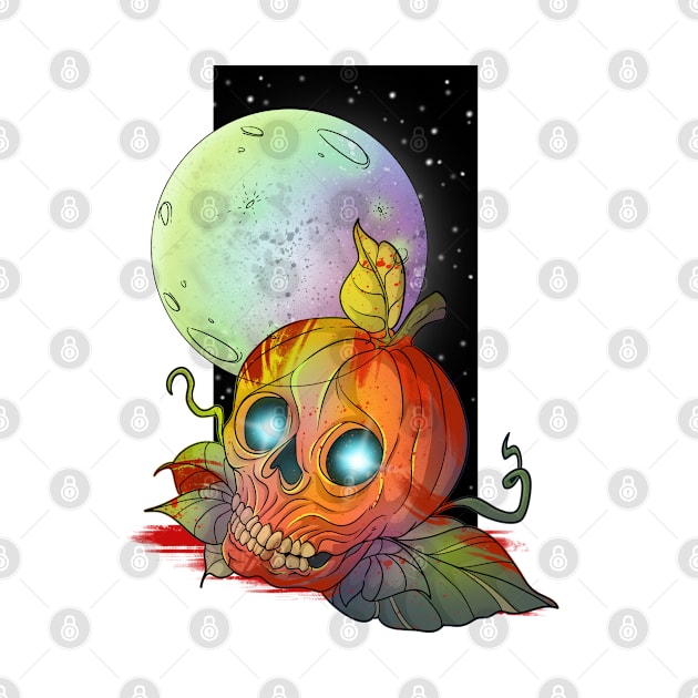 Midnight Pumpkin Skull by Trendy Black Sheep