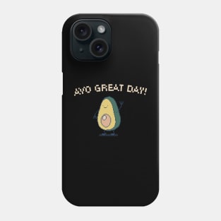 Avo Great Day! 8-Bit Pixel Art Avocado Phone Case