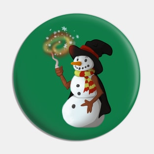 The Brave Snowman Pin