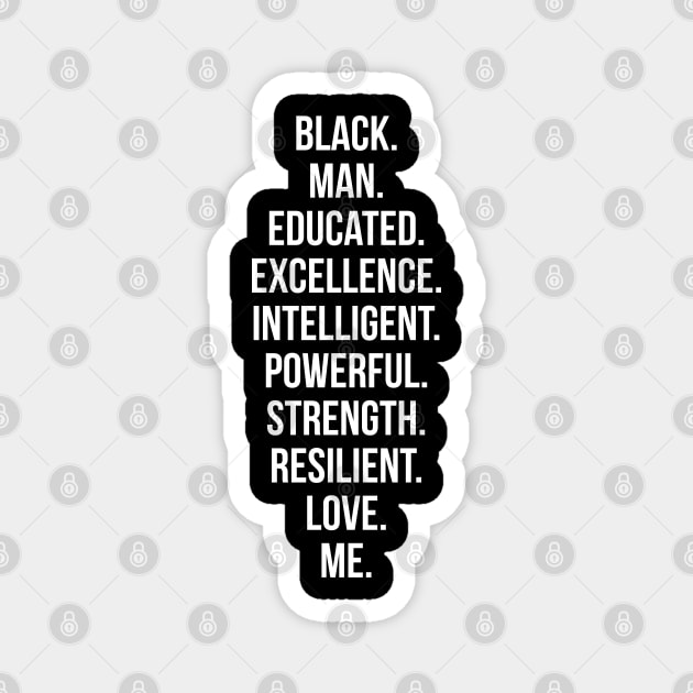 Black Man | Black Power | African American Magnet by UrbanLifeApparel