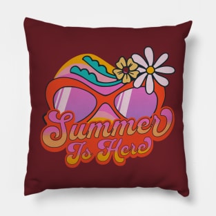 Summer Is Here, Sunglass Summer Vibes Pillow