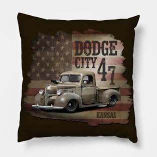 47 Dodge Classic Pickup Pillow