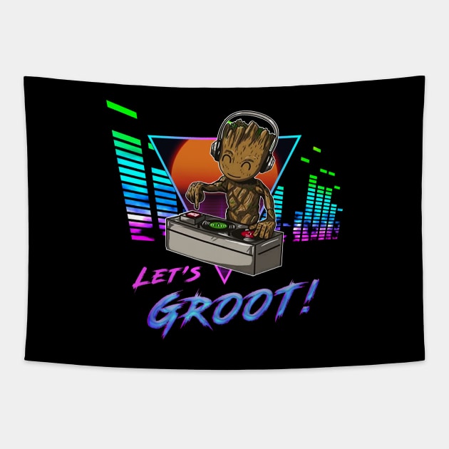 Let's Groot! Tapestry by NotoriousMedia