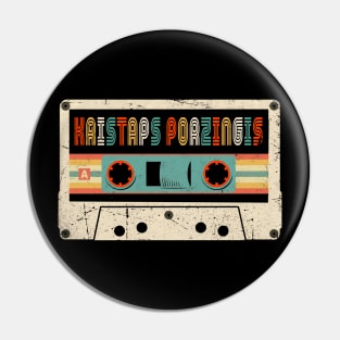 Proud To Be Porzingis Basketball Name Cassette Classic Pin