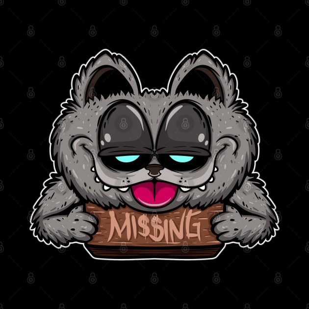 missing cat cartoon by Behold Design Supply