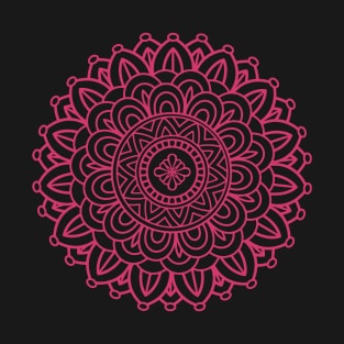 White Raspberry Sorbet Zentangle Mandala T-Shirt