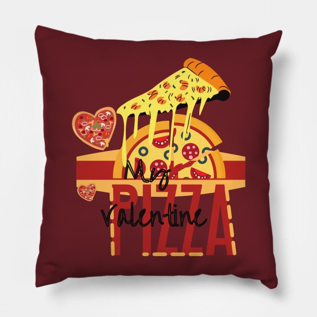 My Valentine PIZZA Pillow by O.M design