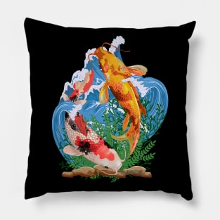 Koi Fish Aquatic Life Sea Creature Lover's Novelty Gift Pillow