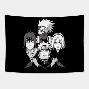 Team 7 Rhapsody Anime Fanart Tapestry