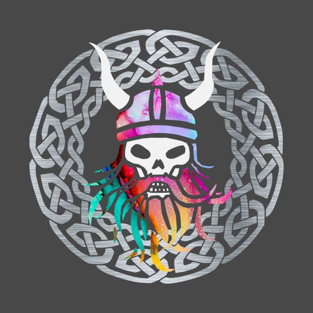 Viking Skull by Wild Geometric