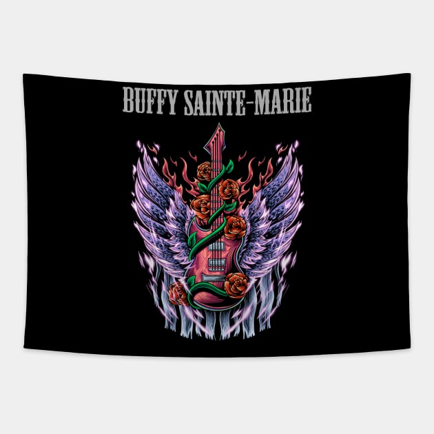 BUFFY SAINTE-MARIE BAND Tapestry by Kiecx Art