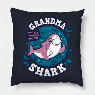 Grandma Shark (trace) Pillow